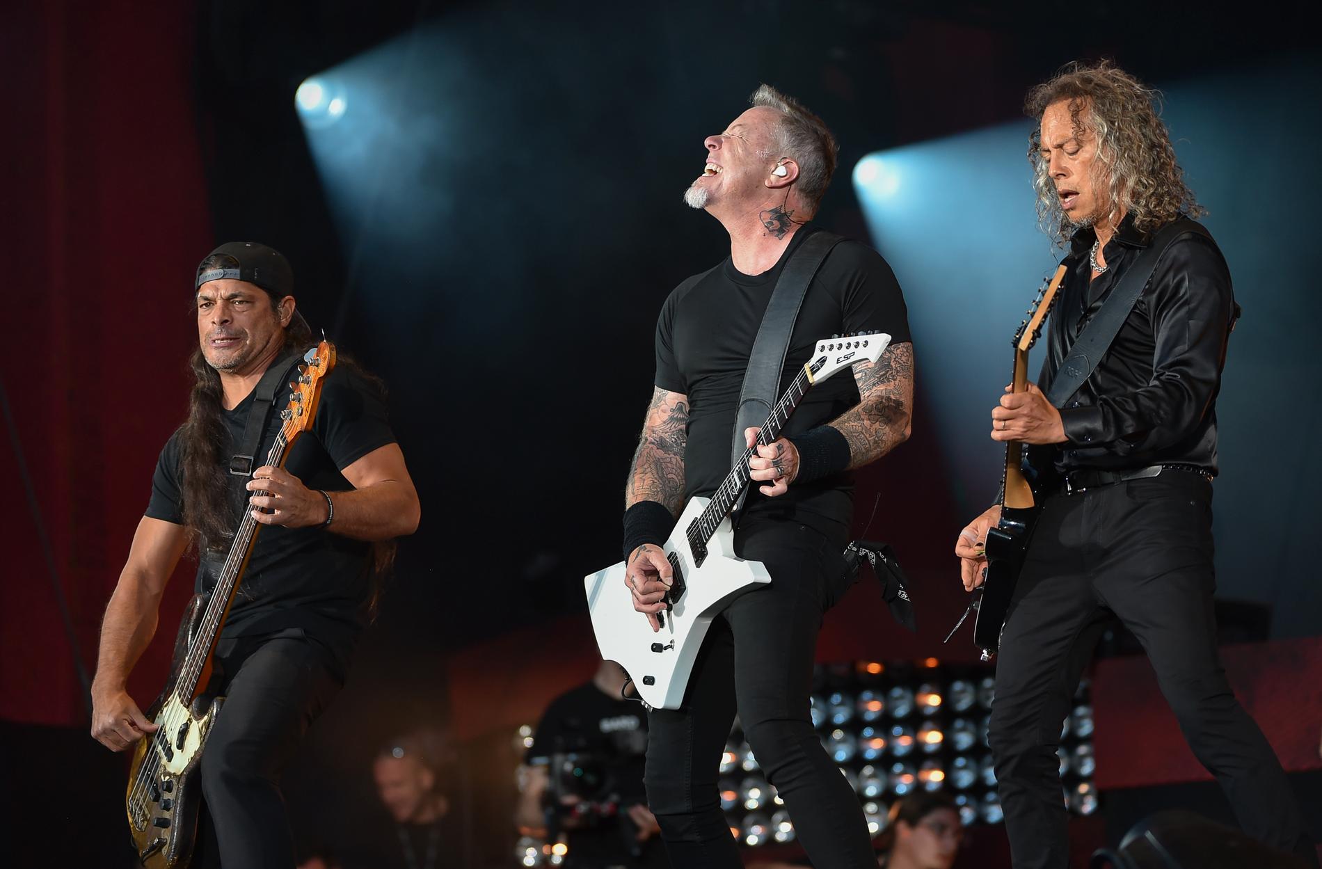 Metallica under en spelning i New York tidigare i år.