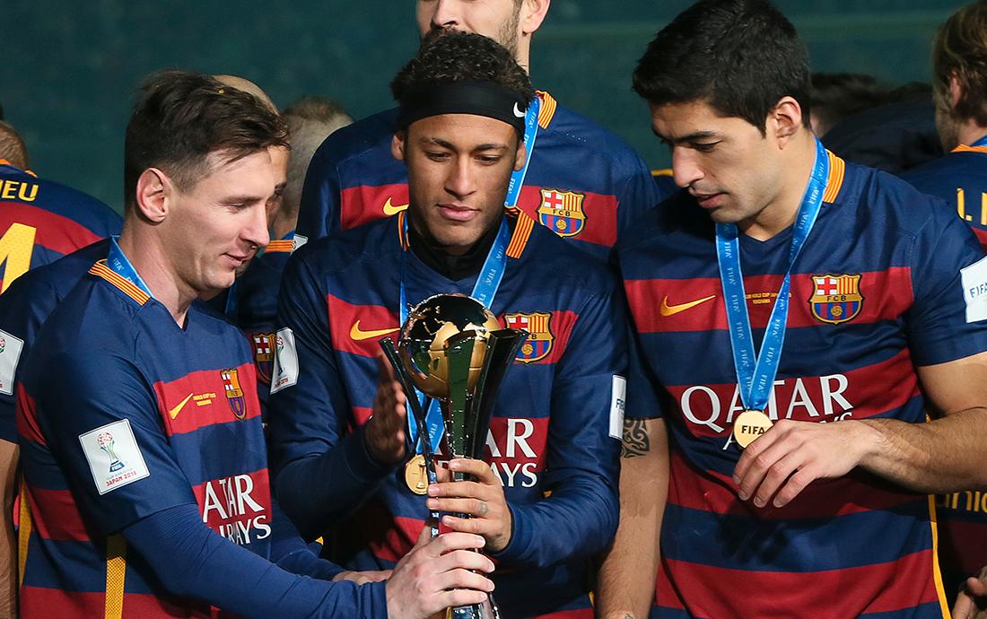 Messi, Neymar och Suarez.