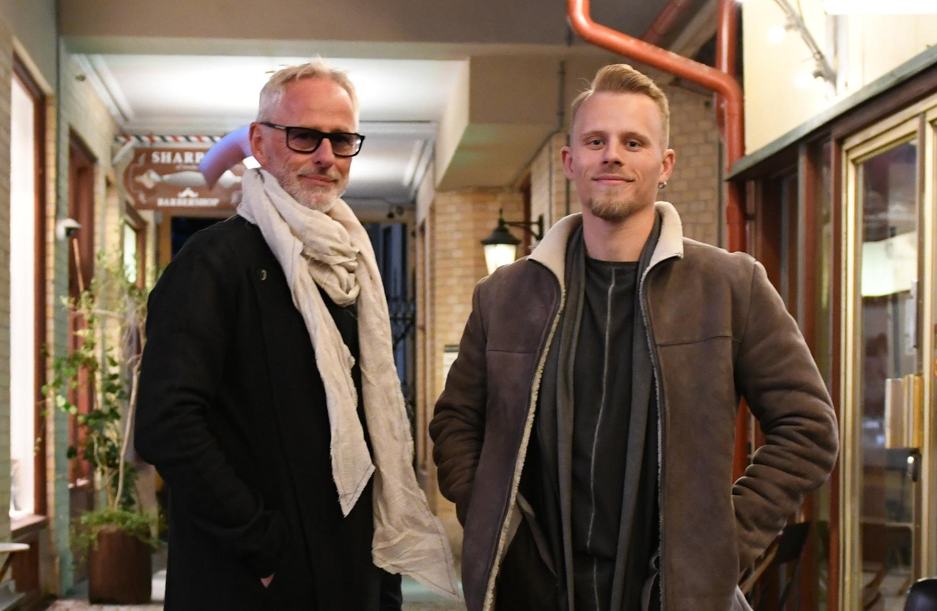 Uno Svenningsson och hans son Mark Bihli har också en jullåt ihop.