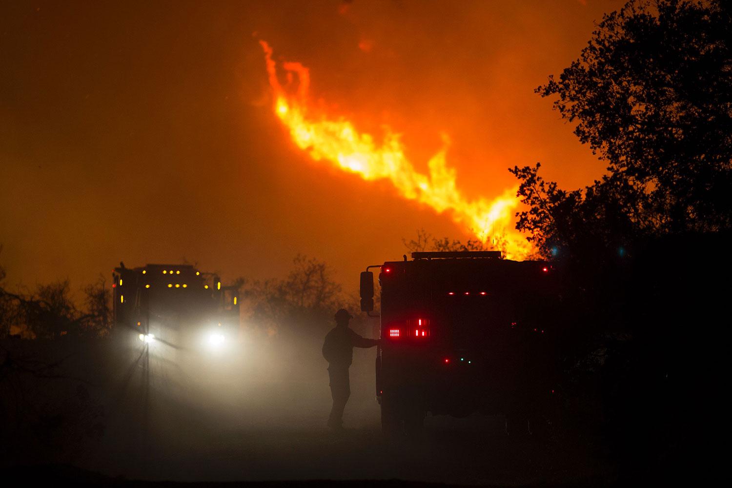 Enligt Kaliforniens guvernör, Jerry Brown, är de pågående bränderna "den värsta epidemi av skogsdöd som inträffat i modern historia".