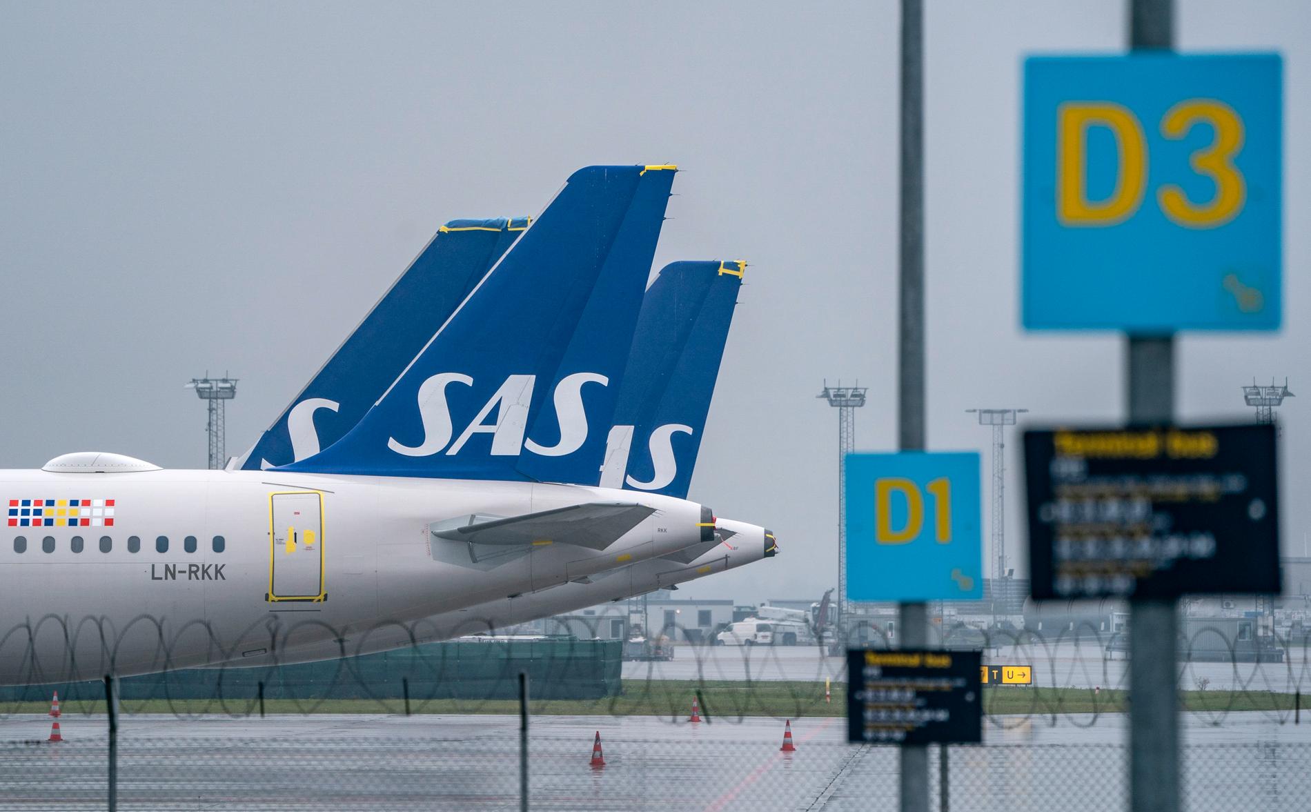 Den danska och svenska staten är överens om att stödja flygbolaget SAS. Arkivbild.