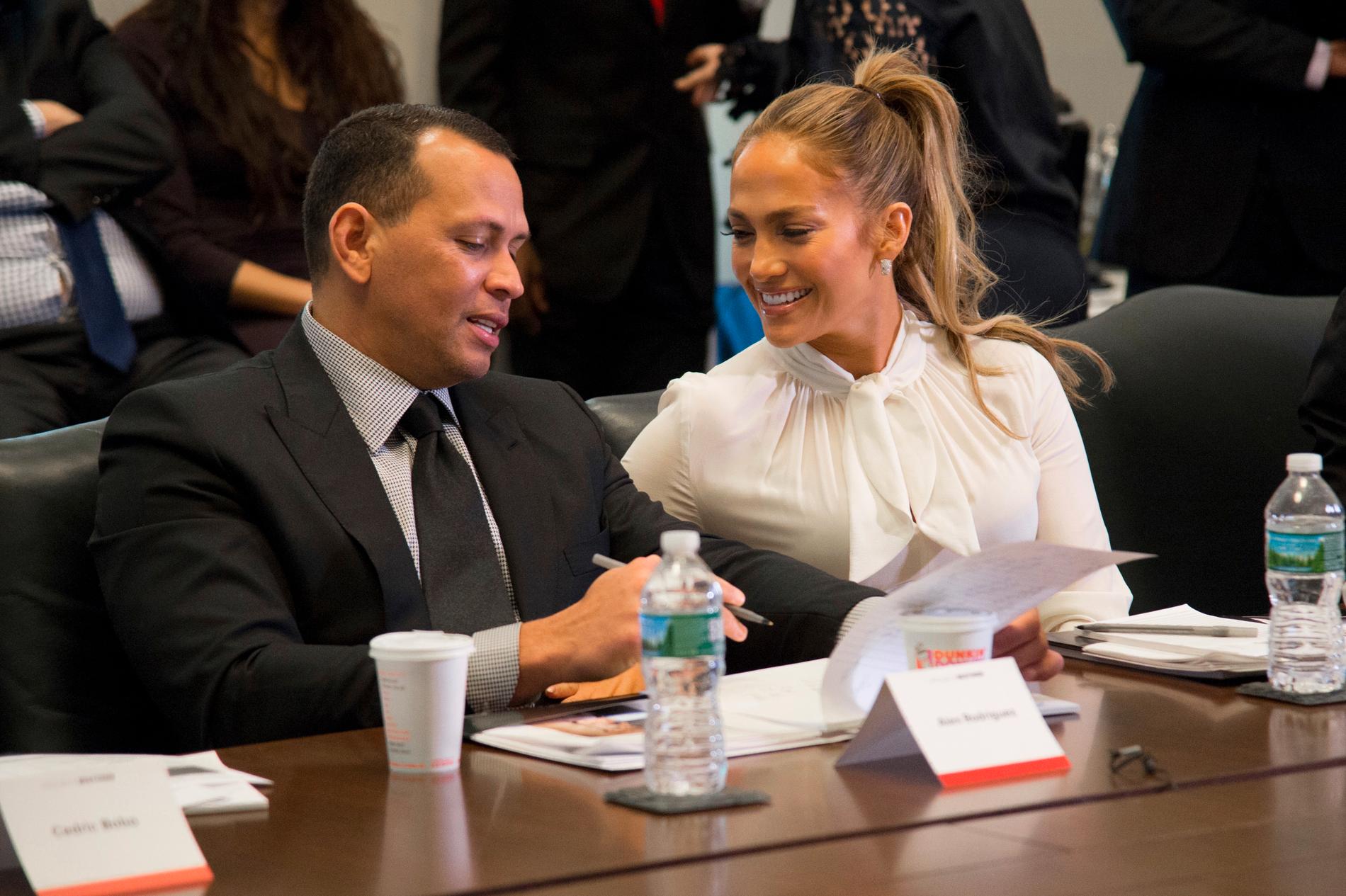 Jennifer Lopez och hennes make Alex Rodriguez