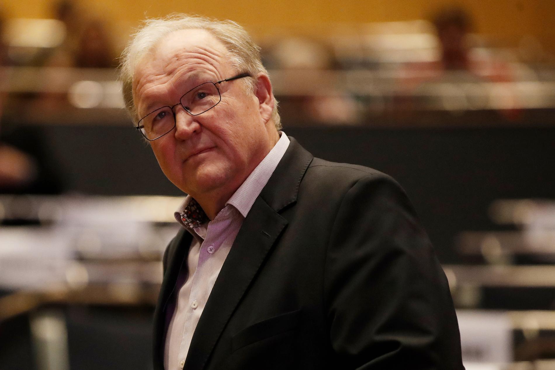 Tidigare statsminister Göran Persson på Socialdemokraternas kongress i Örebro.