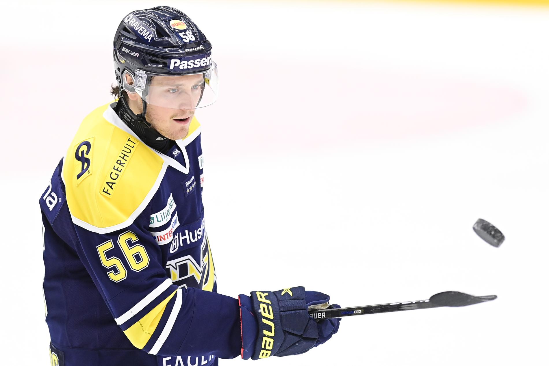 HV71:s Fredrik Forsberg blev stor matchhjälte hemma mot Västervik sedan 1–2 blivit 4–3. Arkivbild.