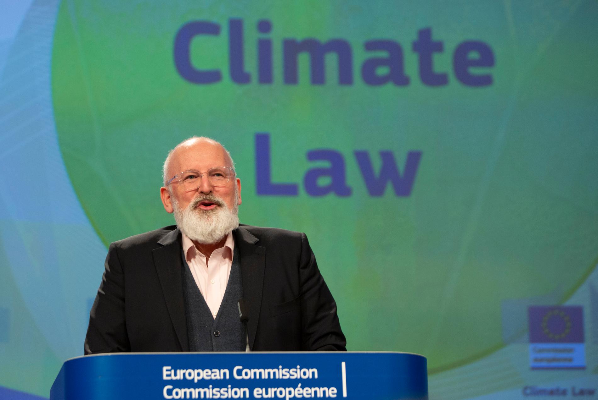 EU:s klimatansvarige förste viceordförande Frans Timmermans. Arkivfoto.
