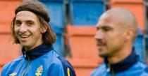 Zlatan Ibrahimovic och Henrik Larsson.