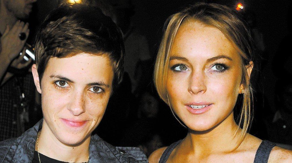 I år firar Lindsay Lohan jul med sin flickvän, Samantha Ronson.