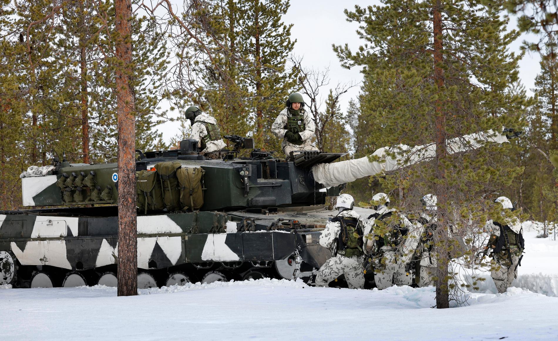 Trupper under Natoövningen Nordic Response.