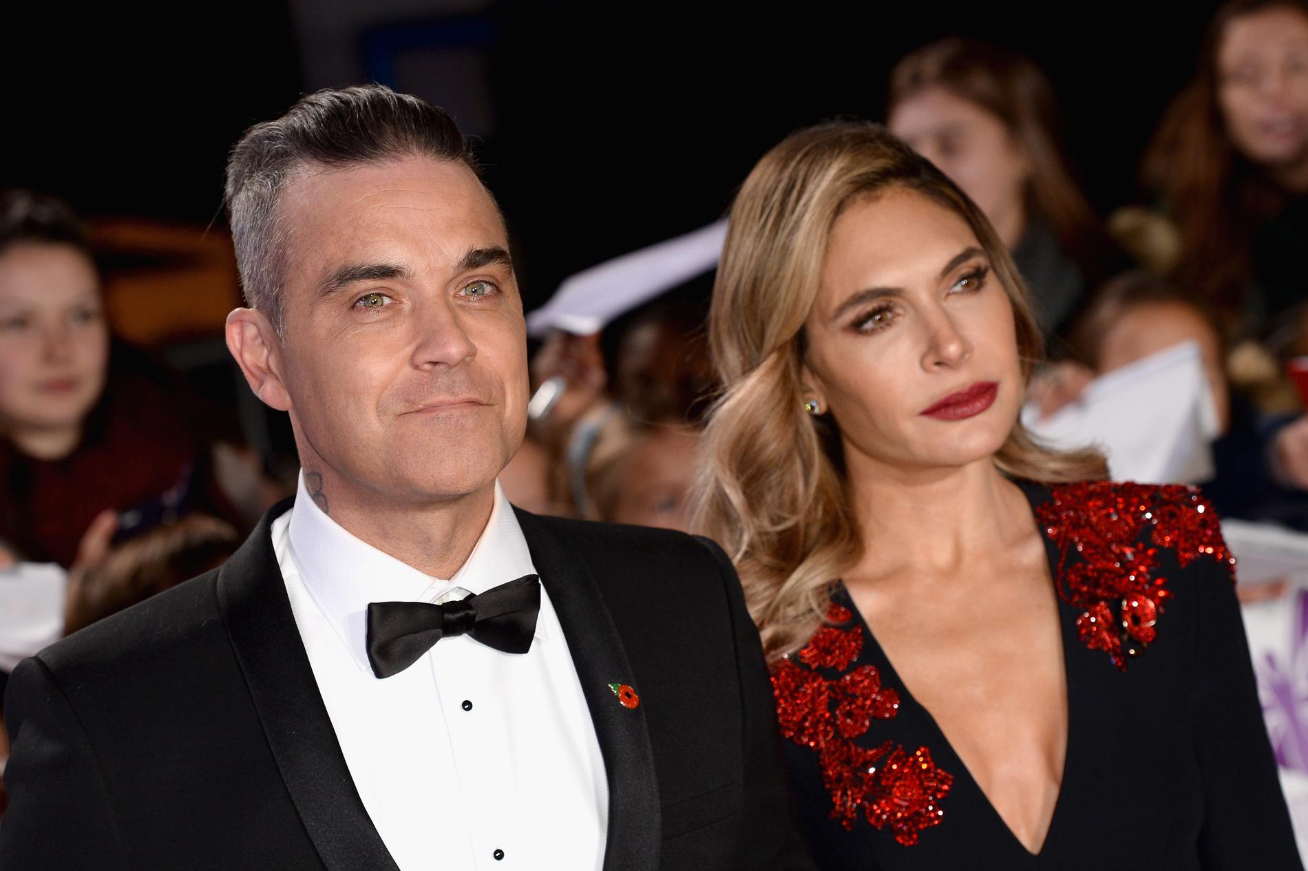 Robbie Williams och Ayda Field.