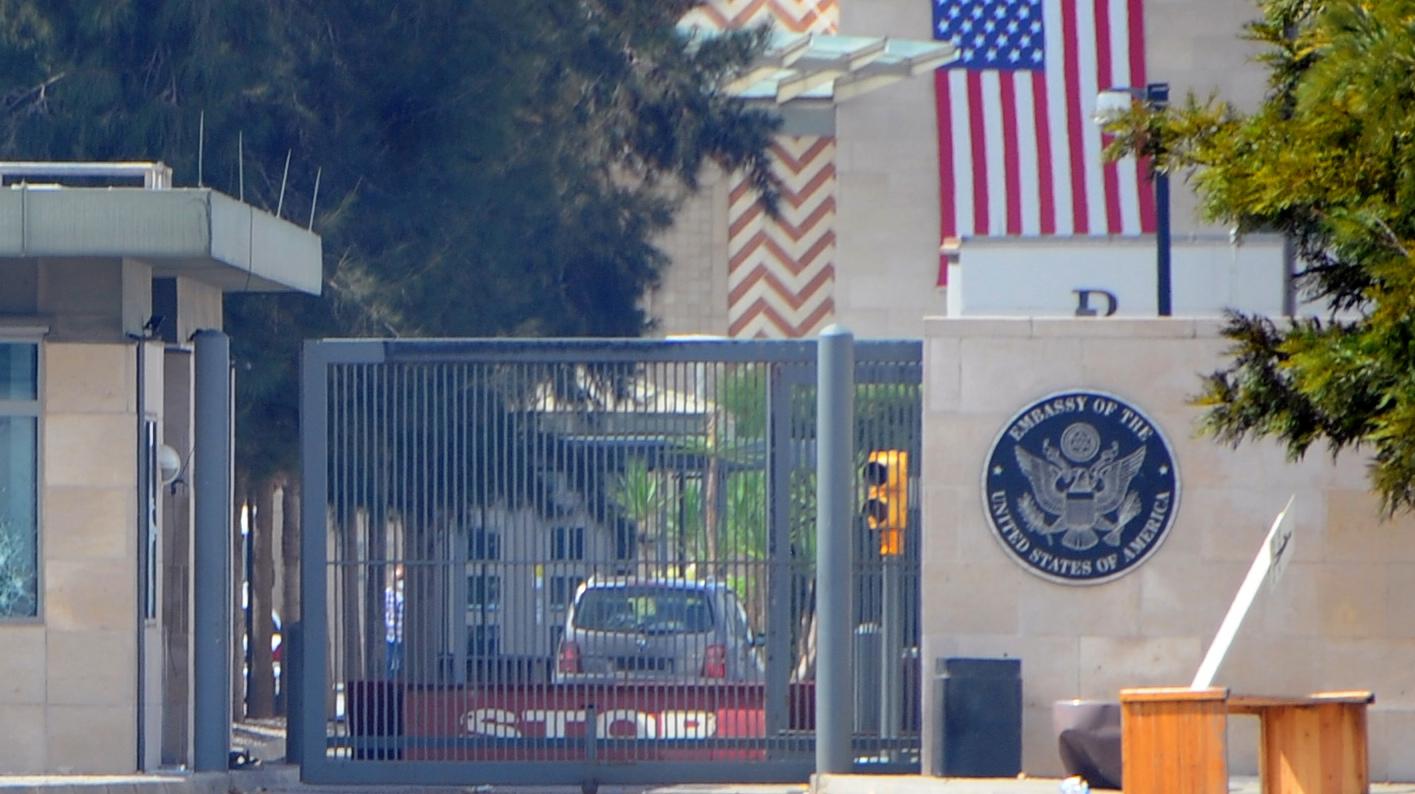 USA:s ambassad i Tunis är hårt bevakad. Arkivbild.