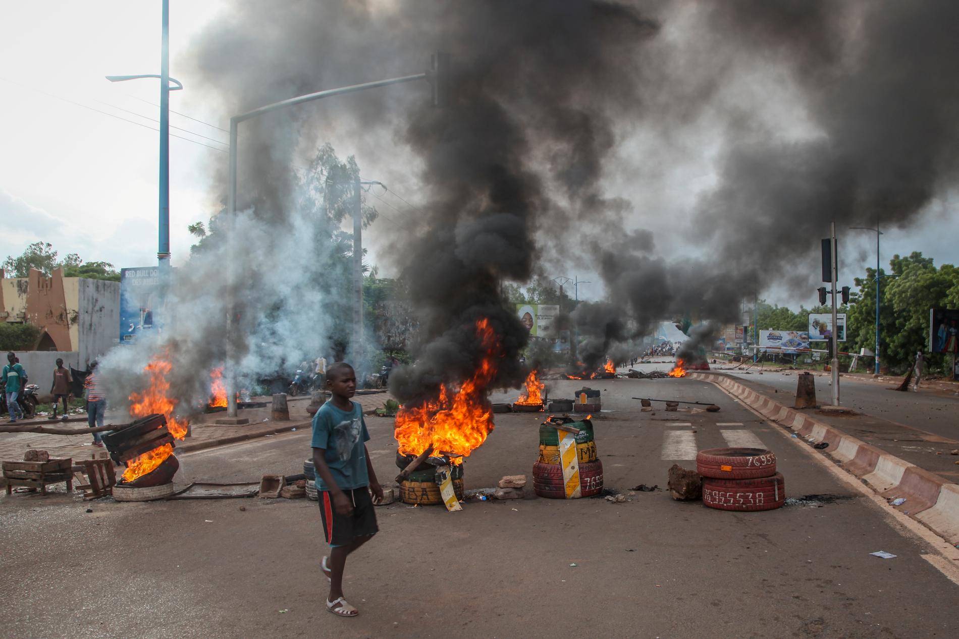 Tiotusentals demonstranter har sedan början av juni tagit till gatorna för att kräva Malis president Boubacar Keïtas avgång. Arkivbild.