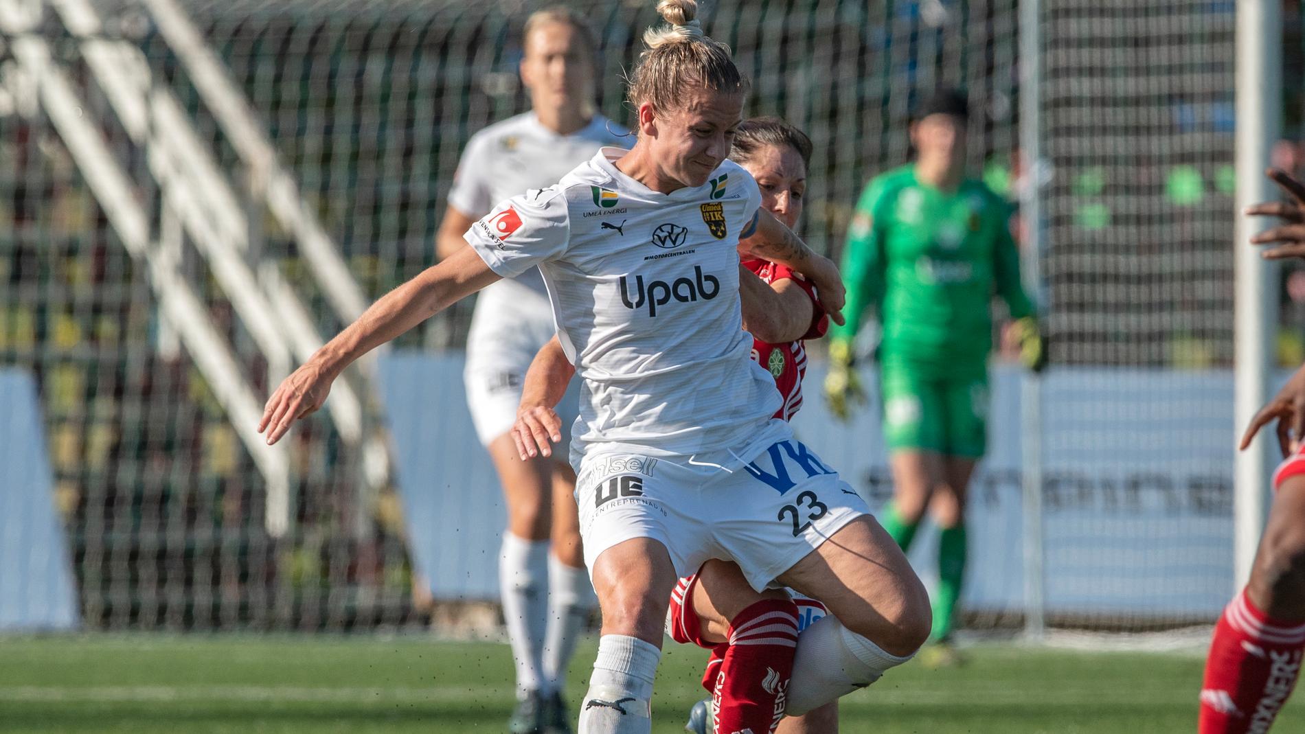 Emma Åberg Zingmark gjorde ett av Umeås mål mot AIK. Arkivbild.