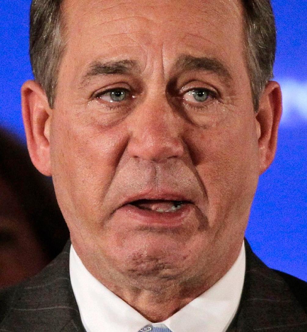 GRÄT AV LYCKA Republikanen John Boehner tar över som ny talman i representanthuset.