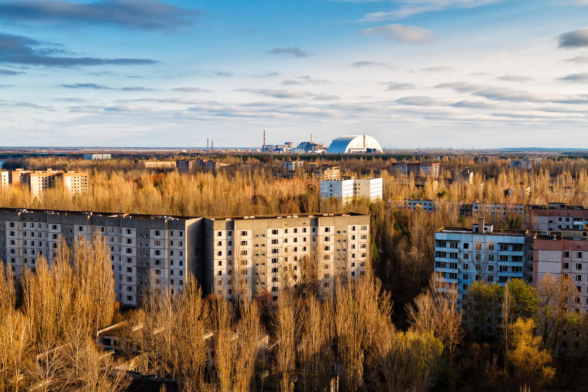Området runt Tjernobyl har blivit en spökstad sedan olyckan. 