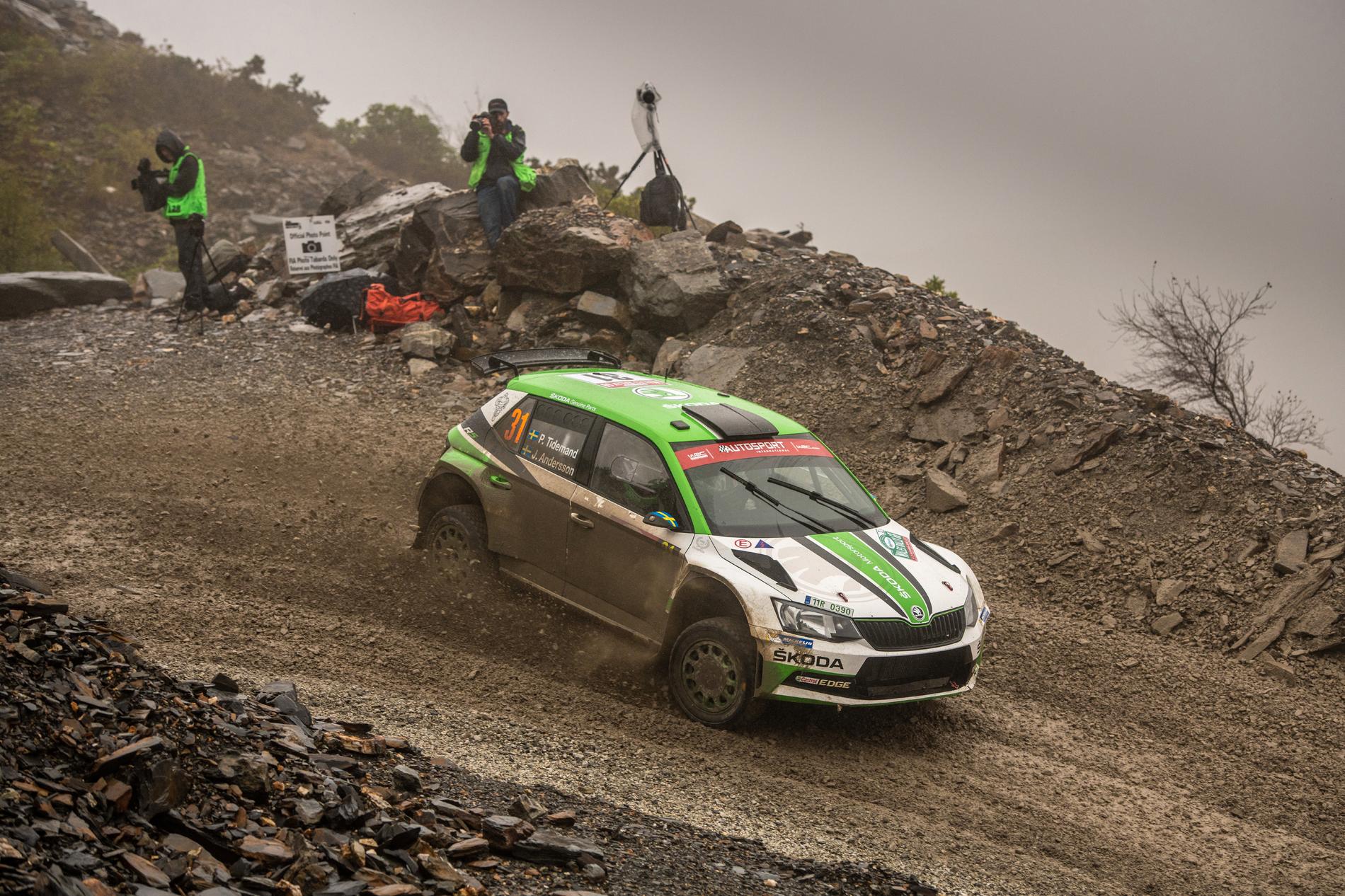 Pontus Tidemand tog 31:a pallplatsen i VM, WRC2