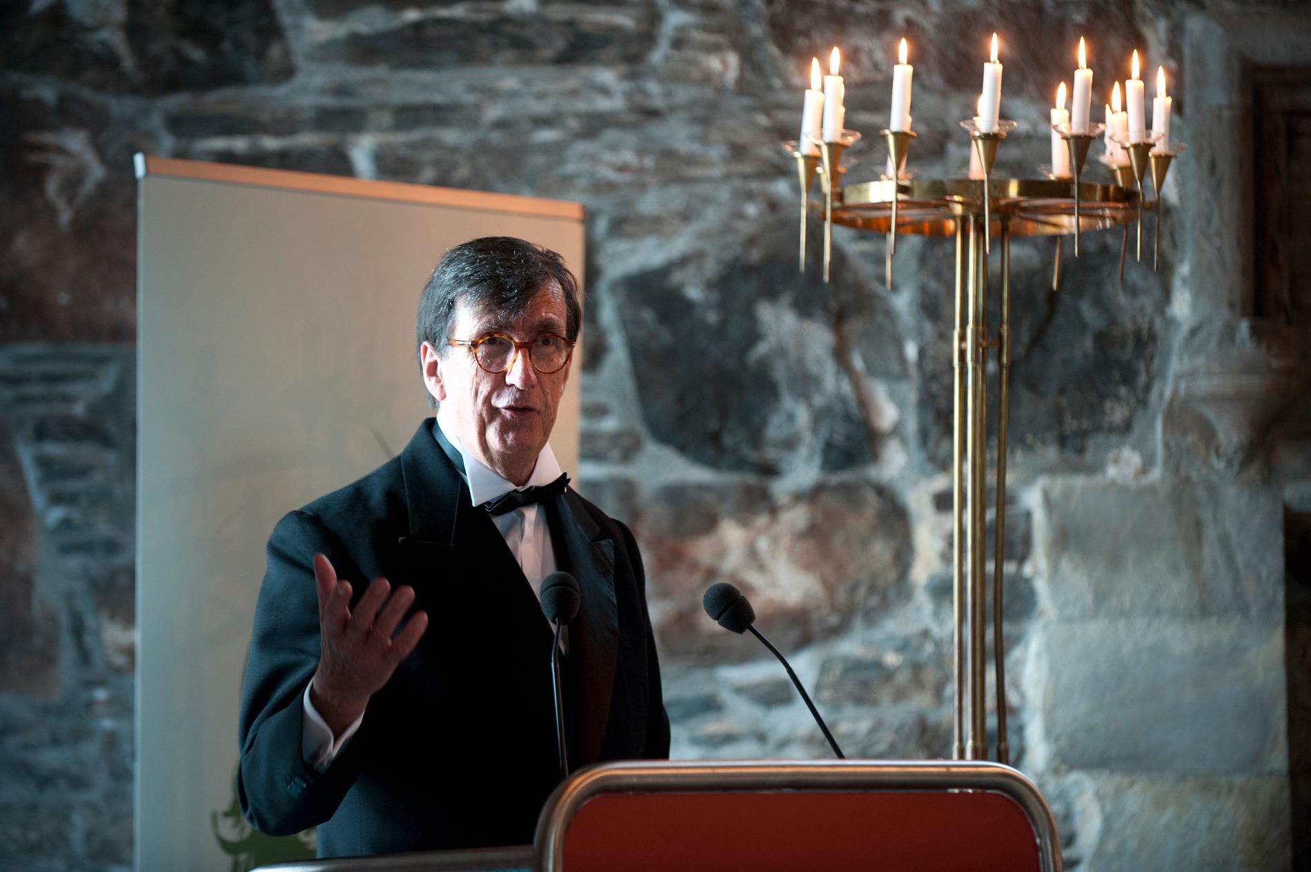 Bruno Latour vid en prisutdelning i Bergen, 2013.