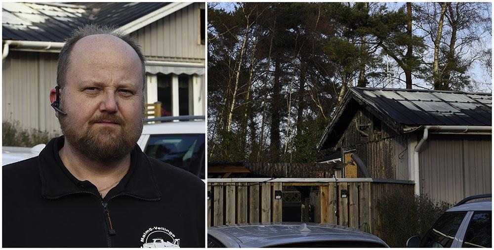 Roger Håkansson upptäckte att det brann i ett grannhus i Höllviken. Tillsammans med sin sambo lyckades han väcka familjen och få ut dem ur huset. Sedan sprutade han vatten på elden tills brandkåren kom. 