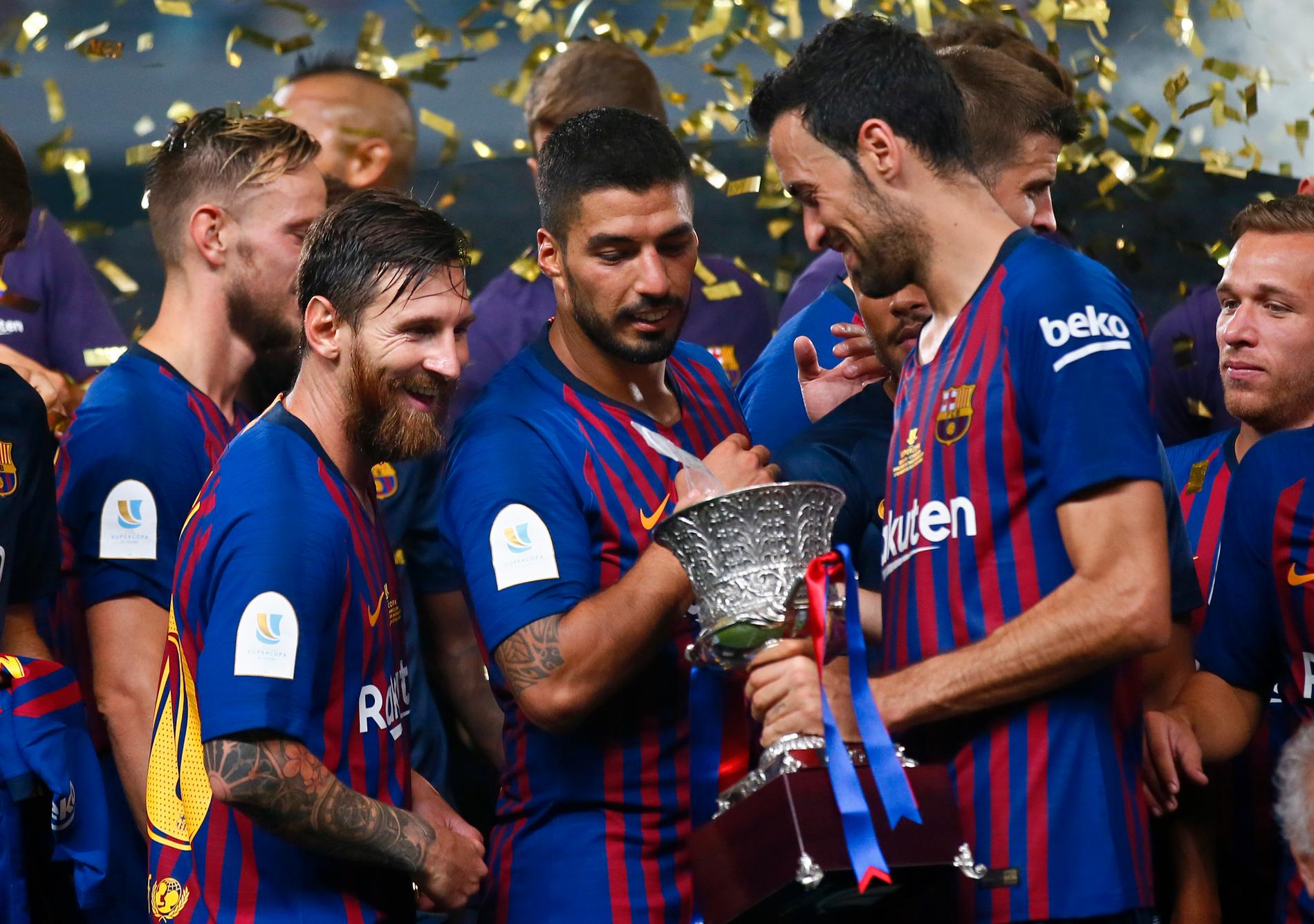 Inför säsongen 2018–2019 vann Barcelona supercupfinalen mot Sevilla i Marocko. Arkivbild.