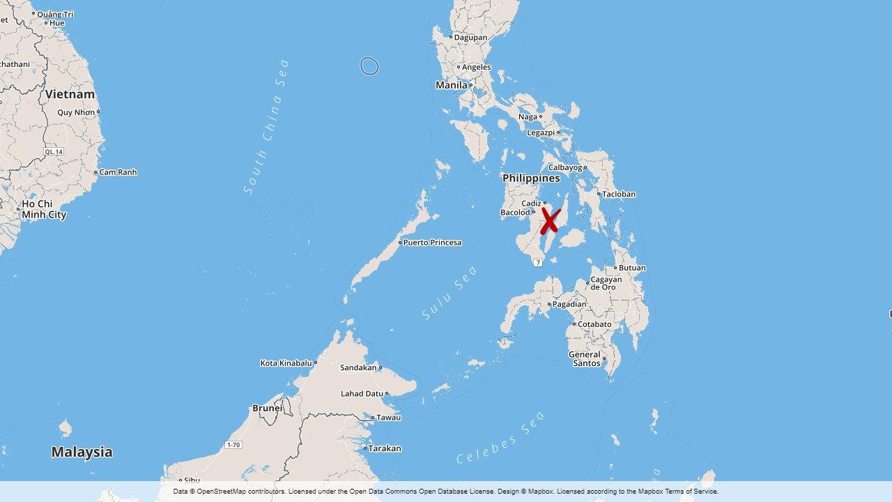 Jordskred i centrala Filippinerna.