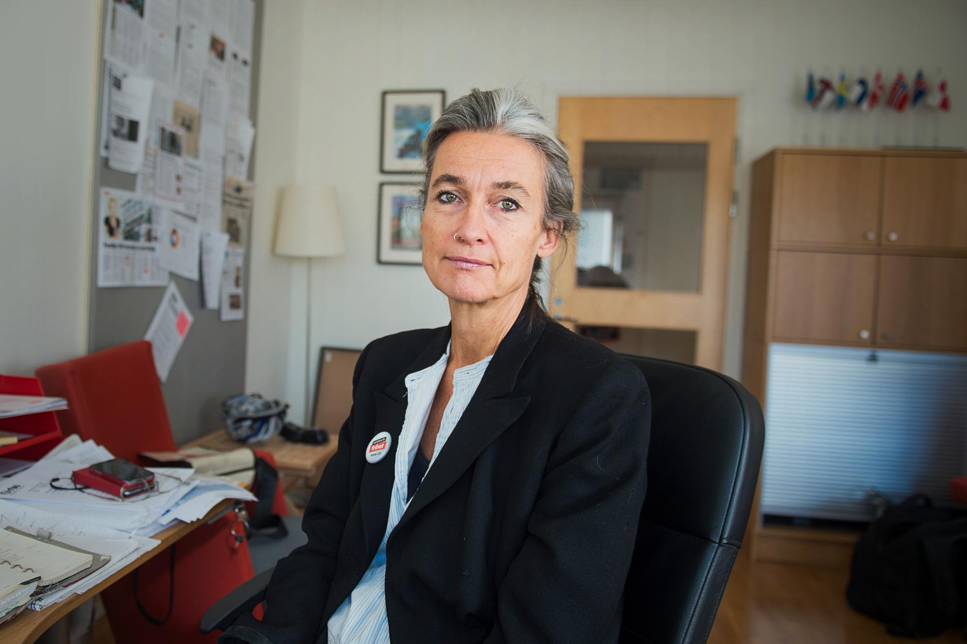 Maria Persdotter, ordförande i  Riksförbundet för rörelsehindrade barn och ungdomar (RBU). 