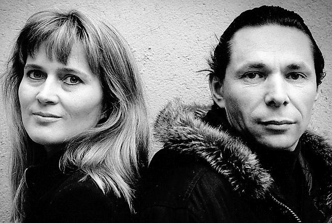 Katarina Frostenson, poet, med Jean-Claude Arnault 1989.