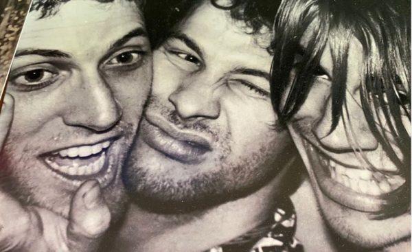 Jack Sherman (till vänster) med Red Hot Chili Peppers.