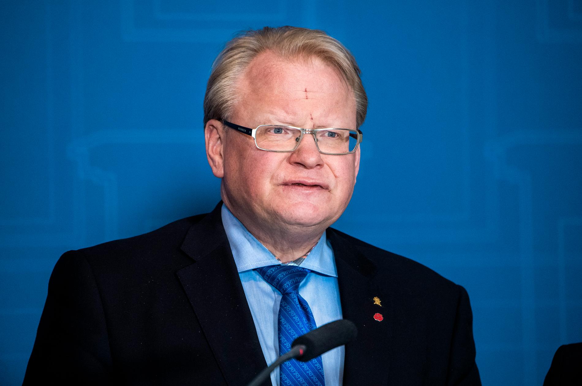 Försvarsminister Peter Hultqvist.