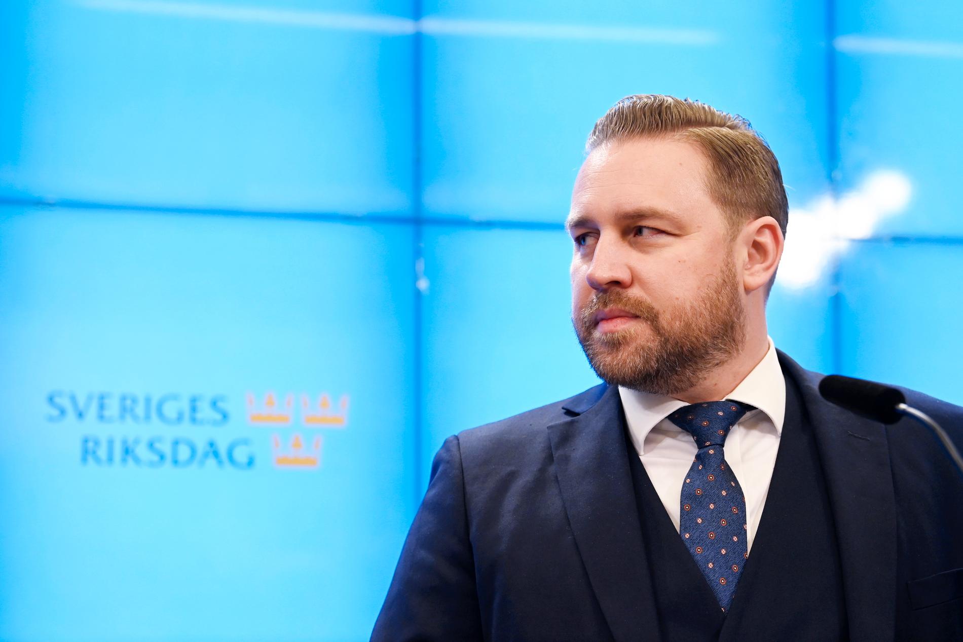 Sverigedemokraternas Mattias Karlsson säger till SvD att han får ont i magen att läsa om vissa personer i partiets vitbok.