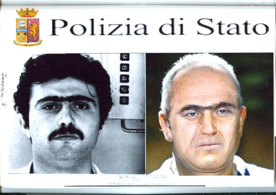 Pasquale Scotti när han greps 1980 – och en bild på Scotti som visar hur polisen tror att han skulle sett ut idag, släppt 2011.