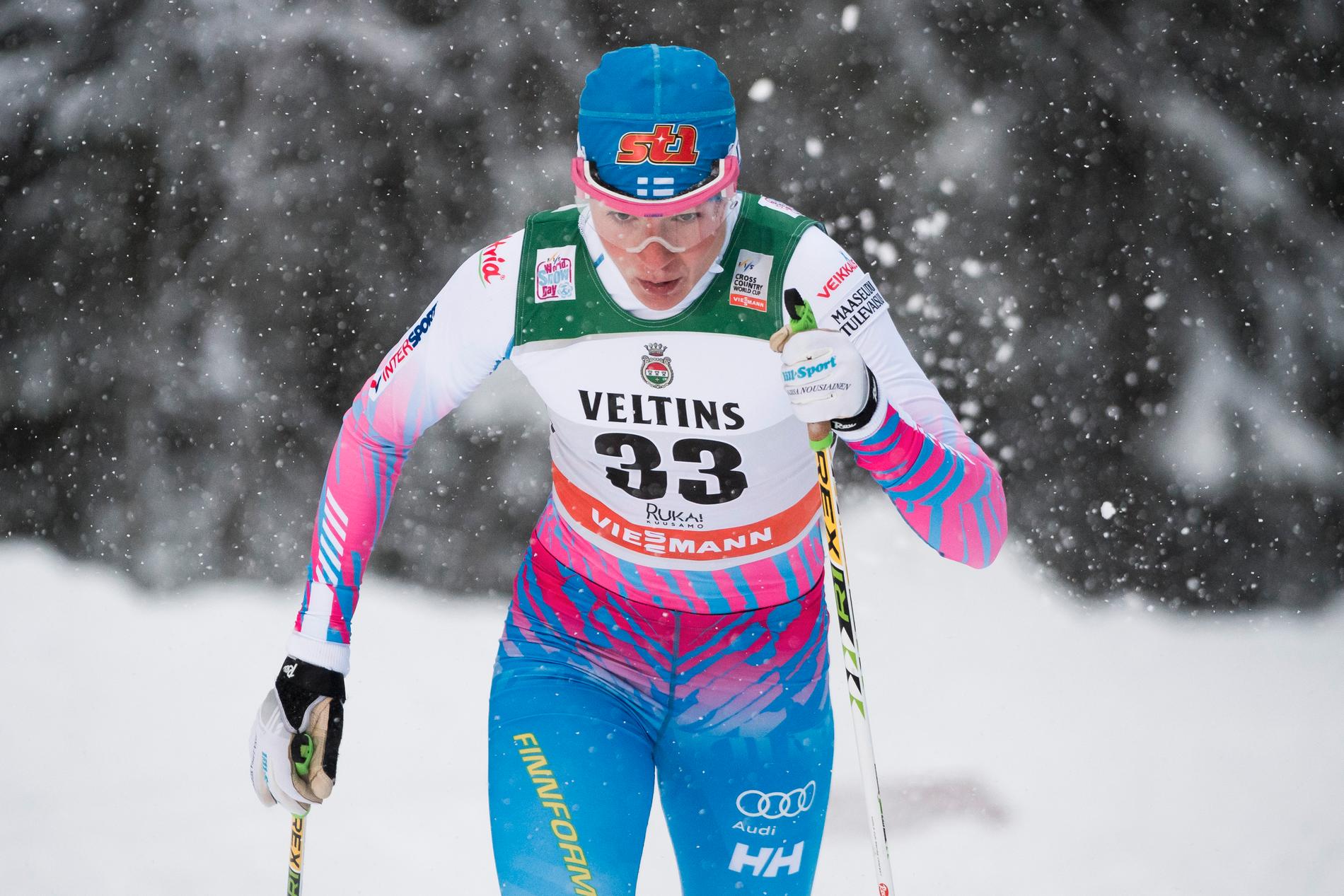 Mona-Liisa Nousiainen under världscuppremiären i Ruka 2016. 
