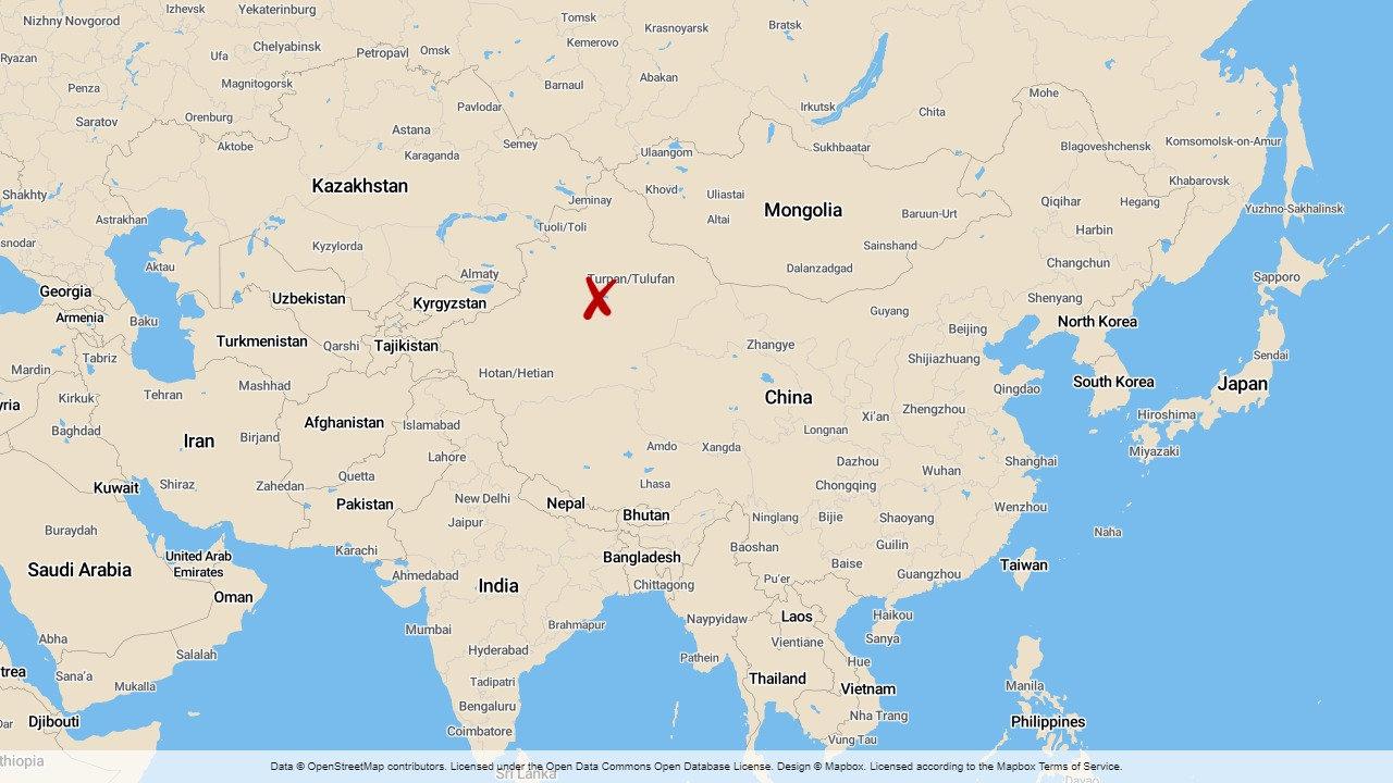 Xinjiang i Kina.