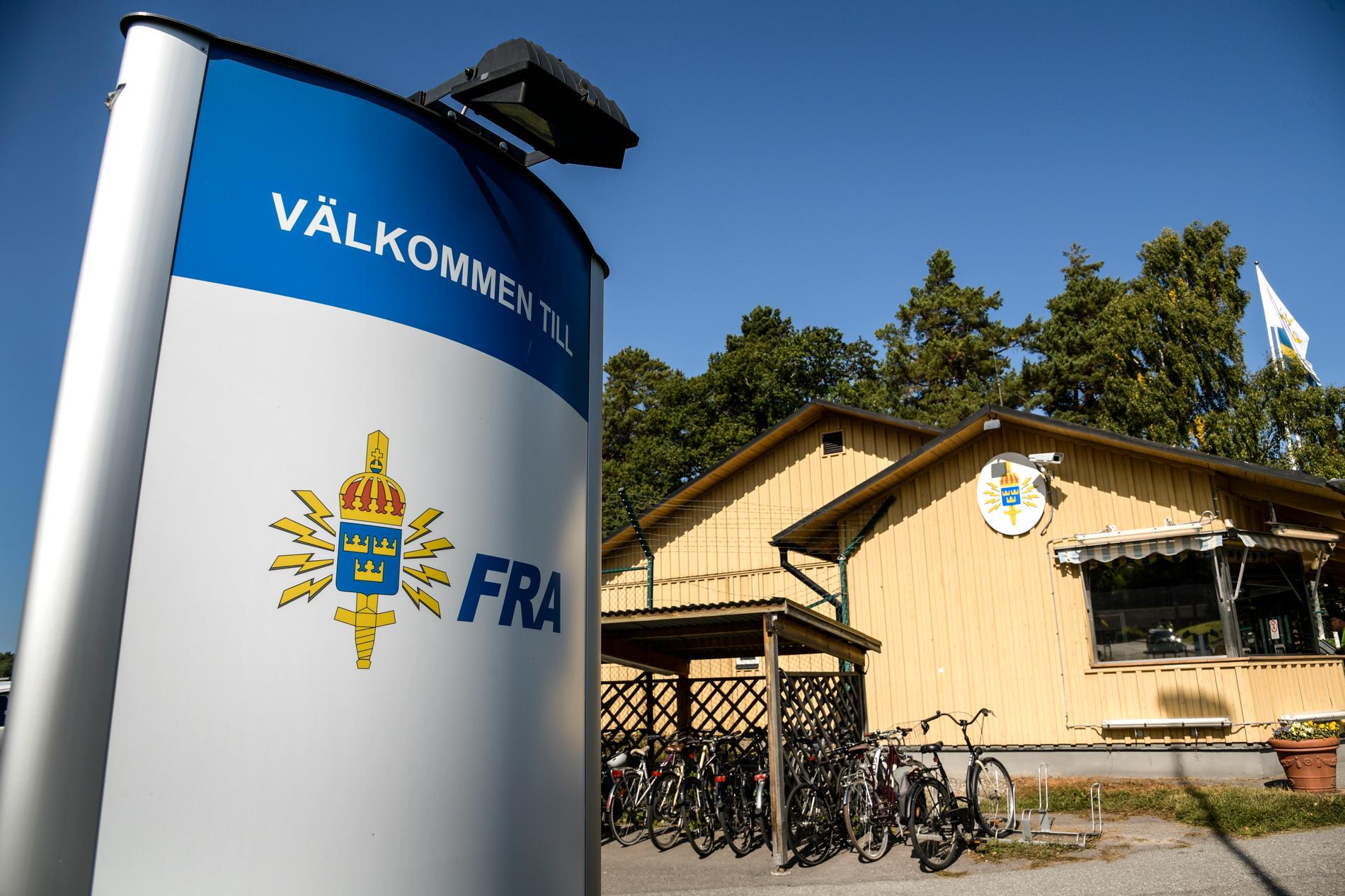Huvudkontoret för Försvarets radioanstalts, FRA, på Lovön utanför Stockholm.