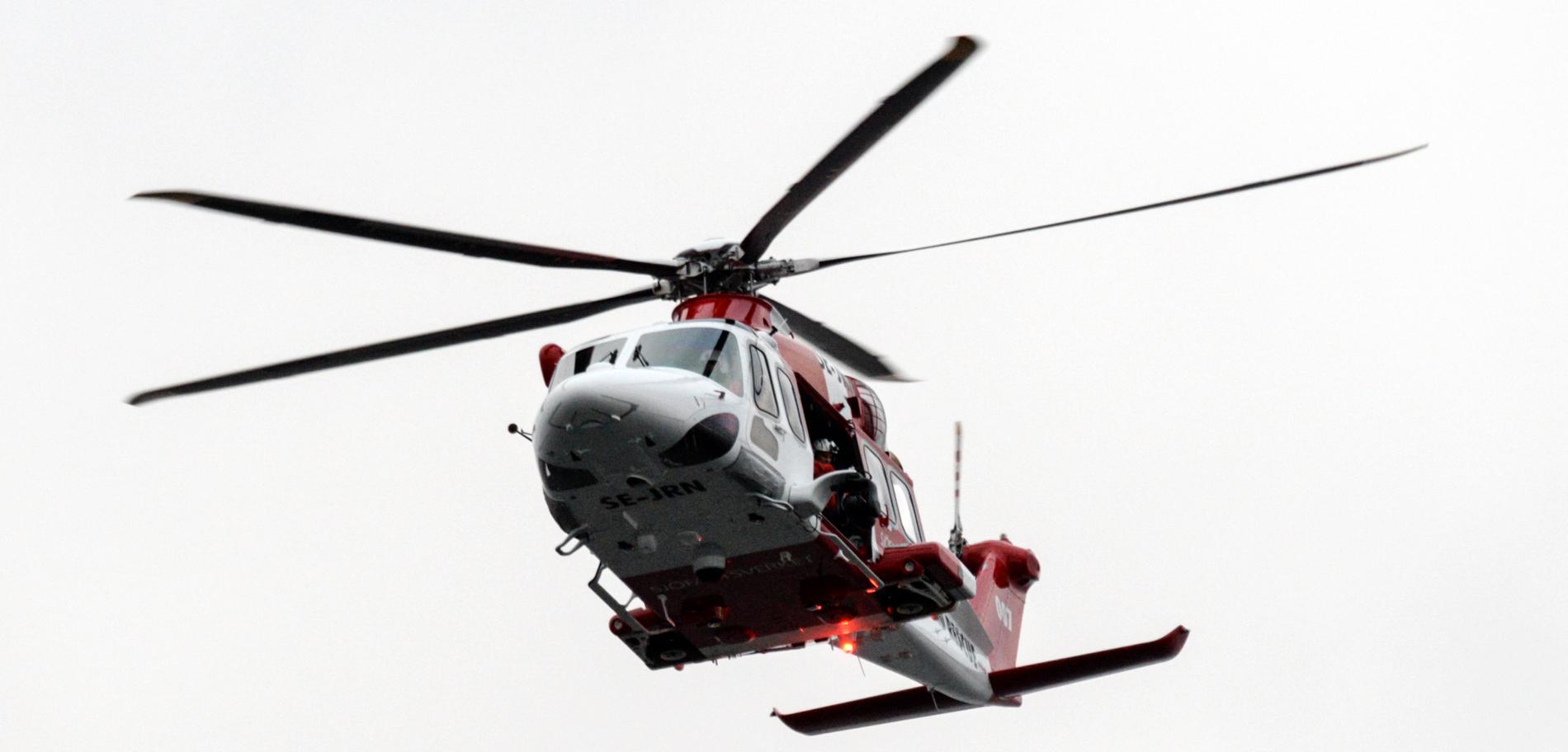 Sjöfartsverkets räddningshelikopter Lifeguard 007 (AW 139 SE-JRN). Arkivbild.