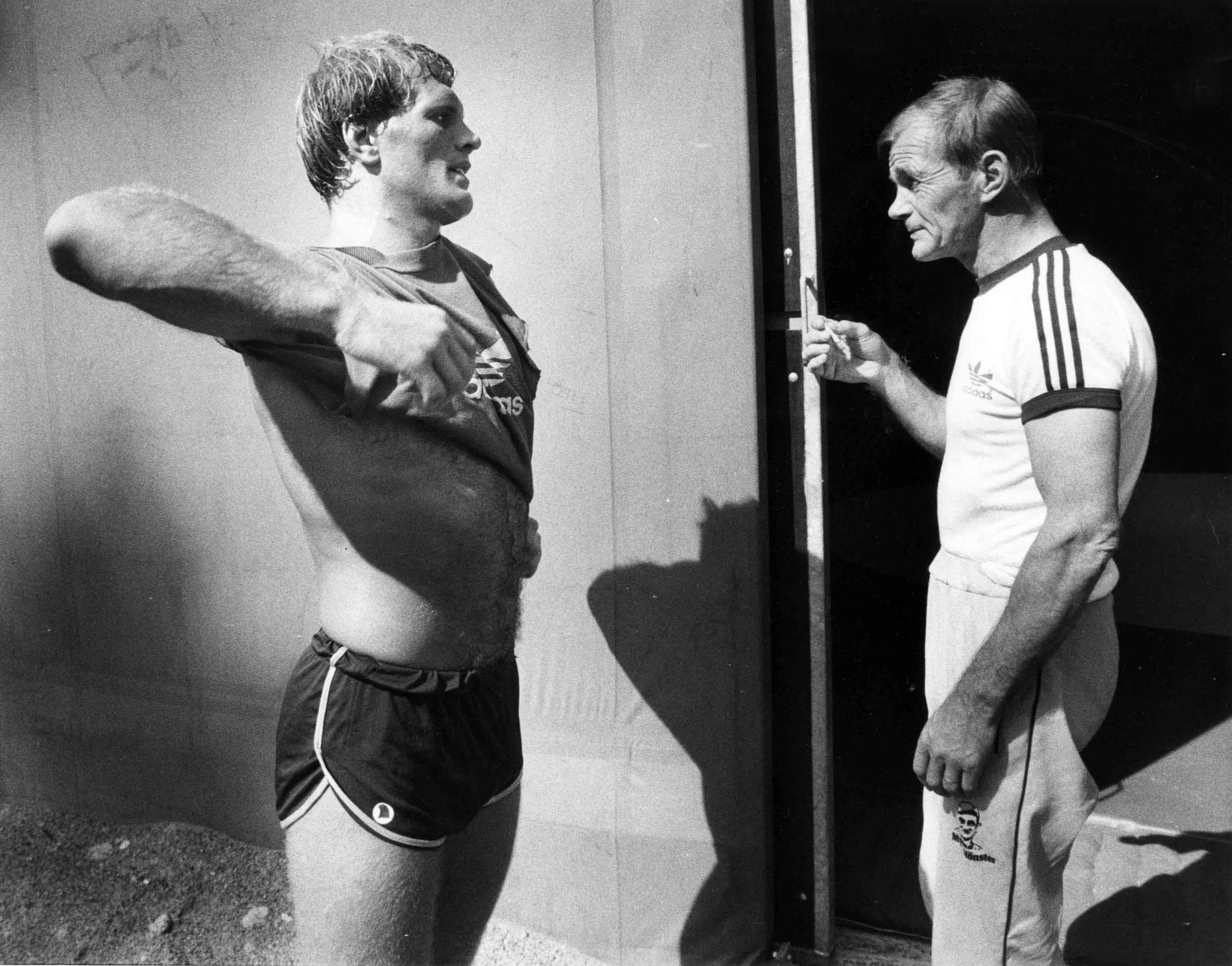 Frank Andersson och Leo Honkala 1982.