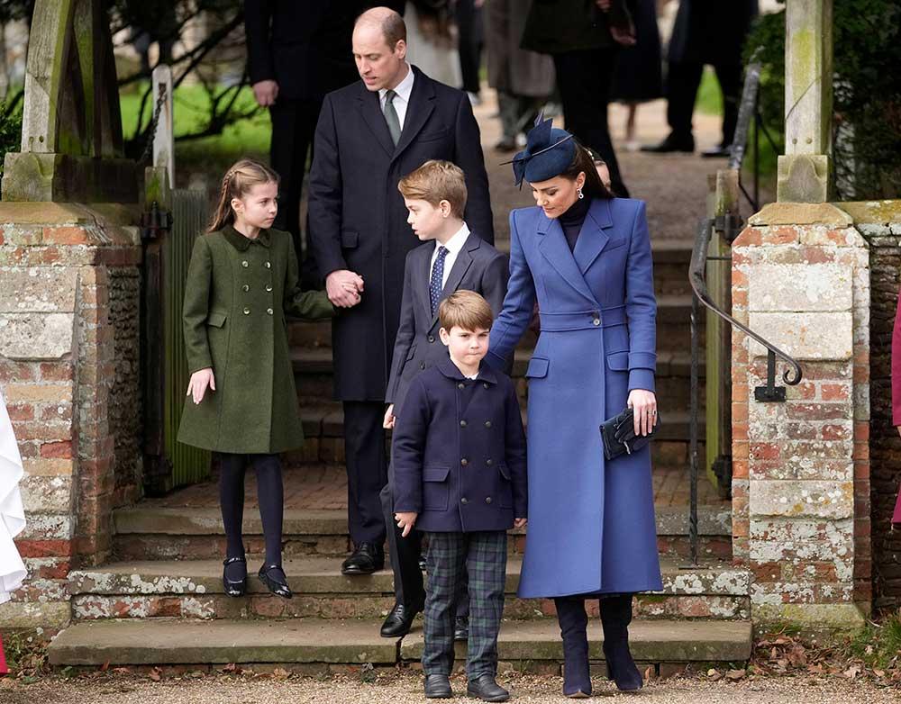 William och Kate har fullt fokus på barnen och på att Kate ska bli frisk. De är enligt brittiska medier inte intresserade av att försonas med Harry när han kommer till London i maj. På bilden ser vi barnen Charlotte, George och Louis tillsammans med prins William och prinsessan Catherine. 