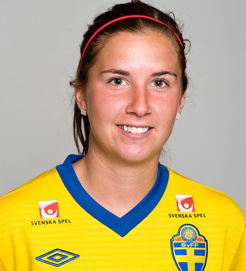 Louise Fors i svenska U23-landslaget 2011.