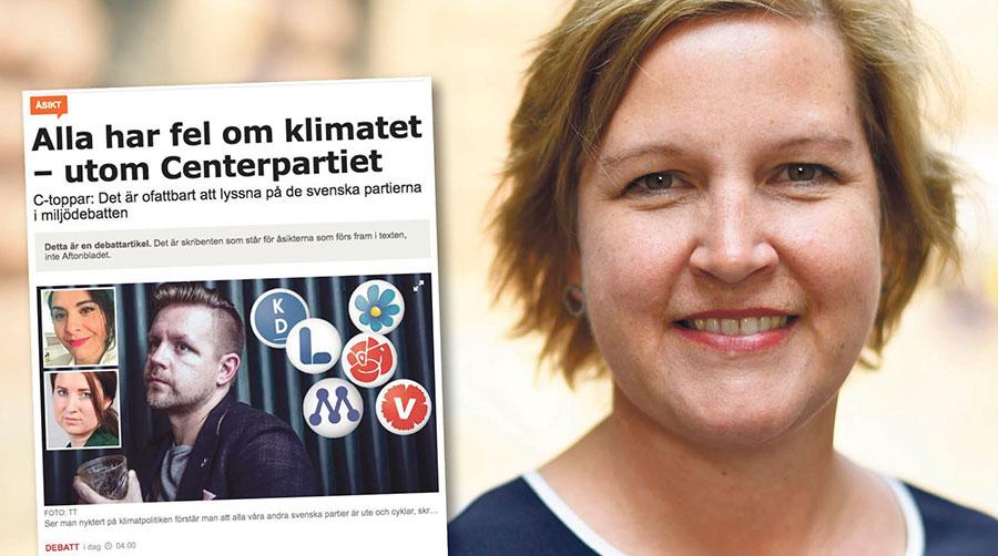 Centern måste utgå ifrån verkligheten, inte hur de önskar att världen ska se ut, skriver Karin Karlsbro.