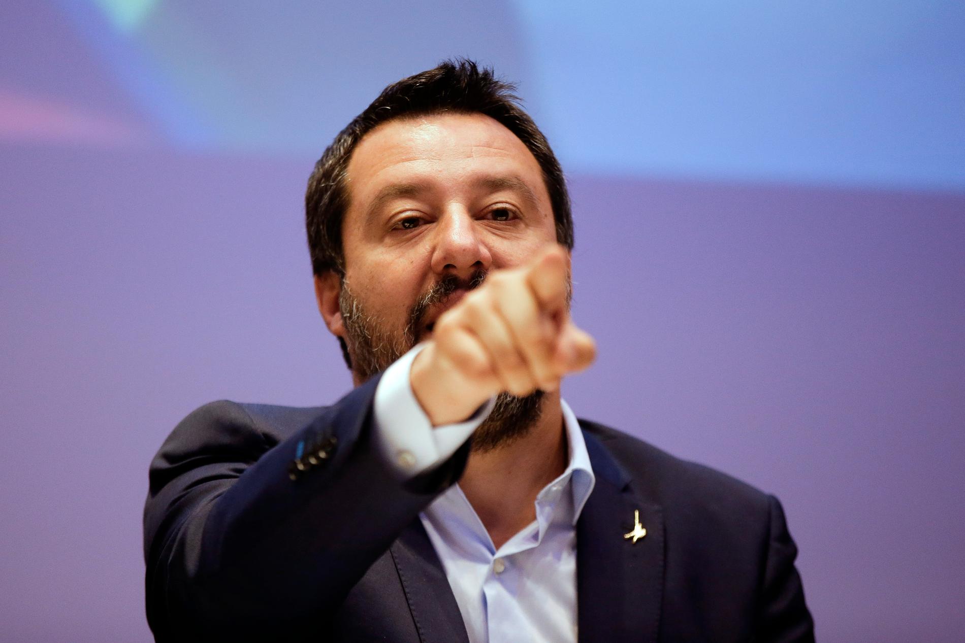 Matteo Salvini, ledare för italienska Lega och inrikesminister.