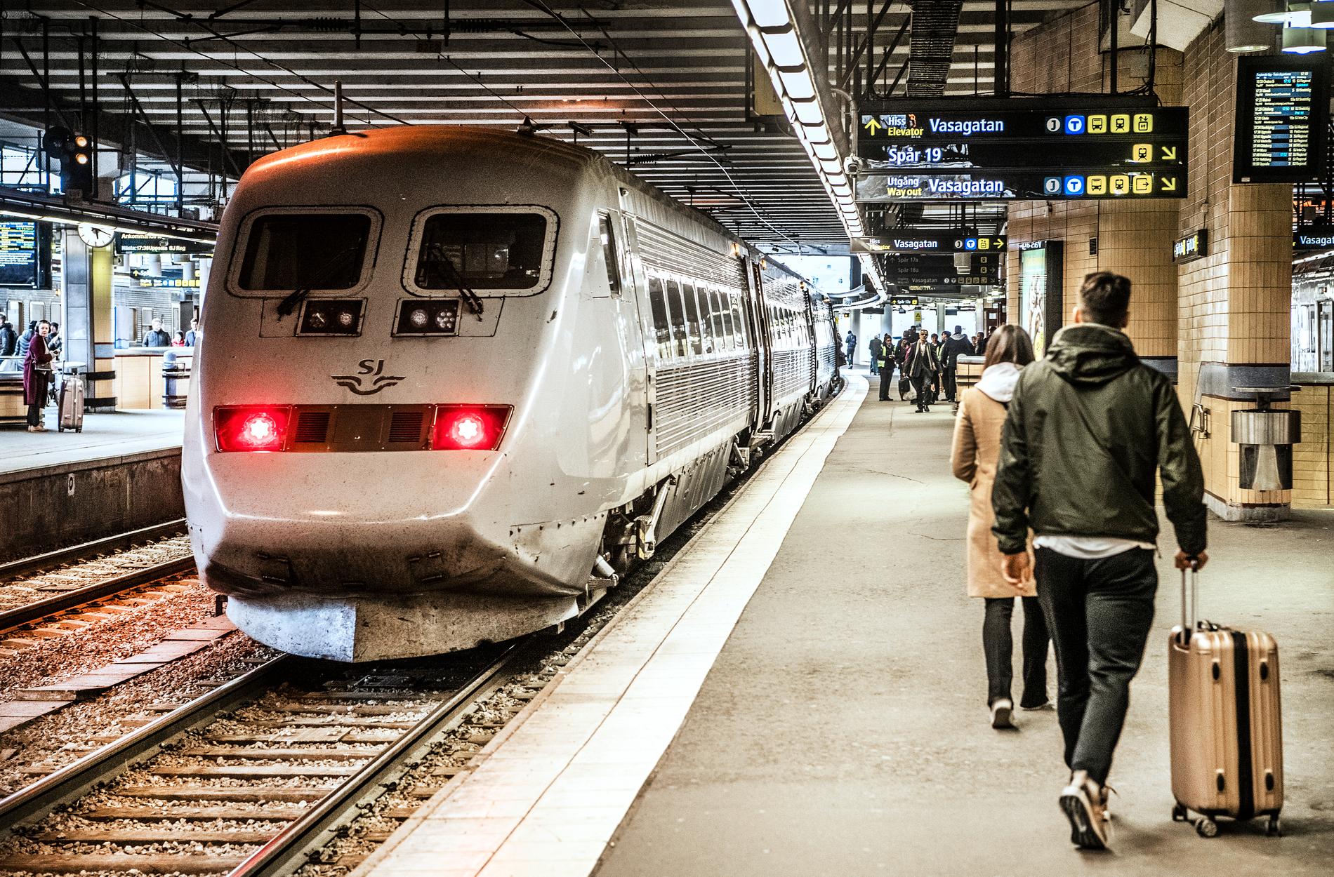 Ett spårfel orsakar störningar i tågtrafiken mellan Uppsala och Stockholm. Arkivbild.