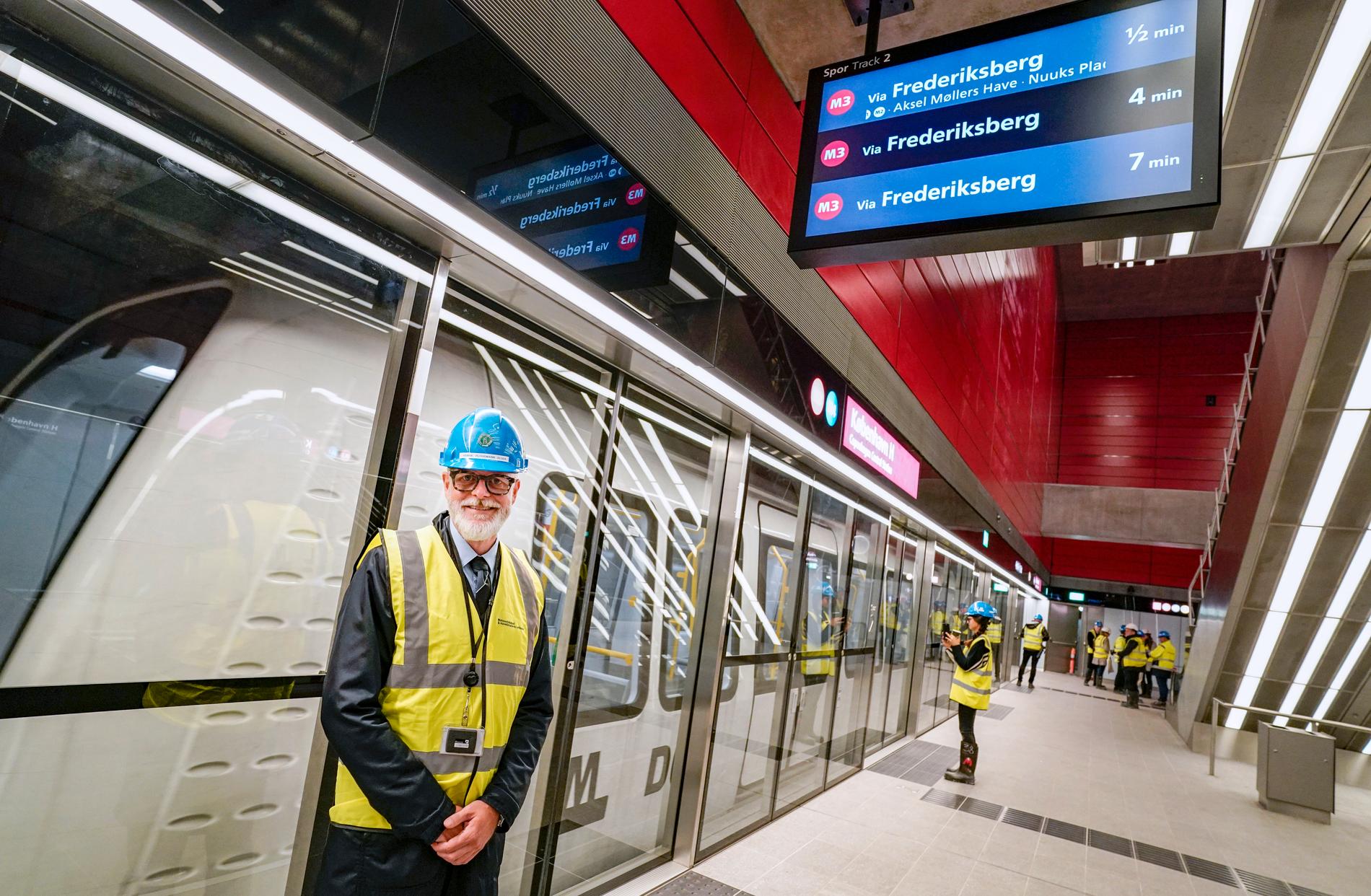 Nya metron i Köpenhamn.