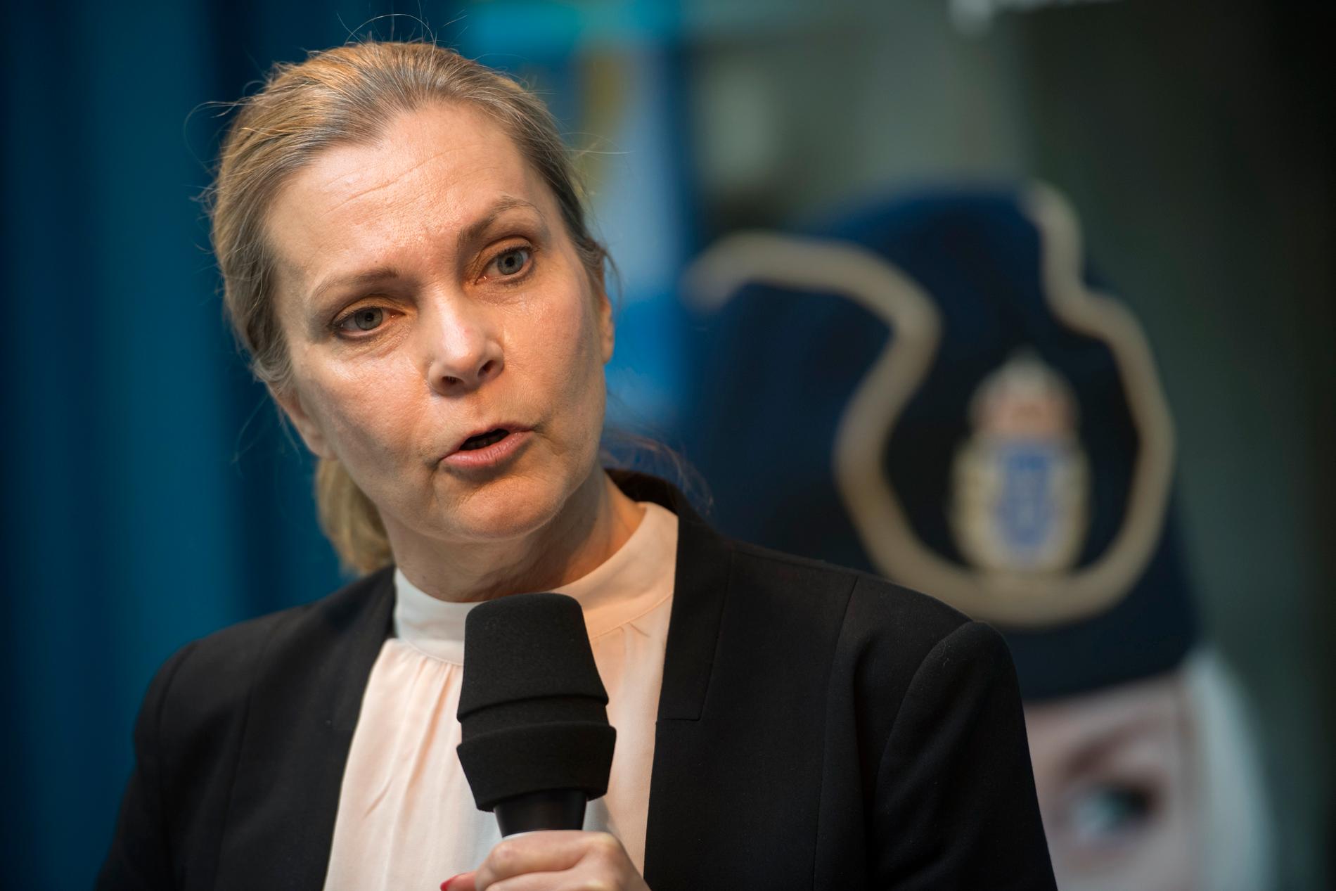 Polisförbundets ordförande Lena Nitz.