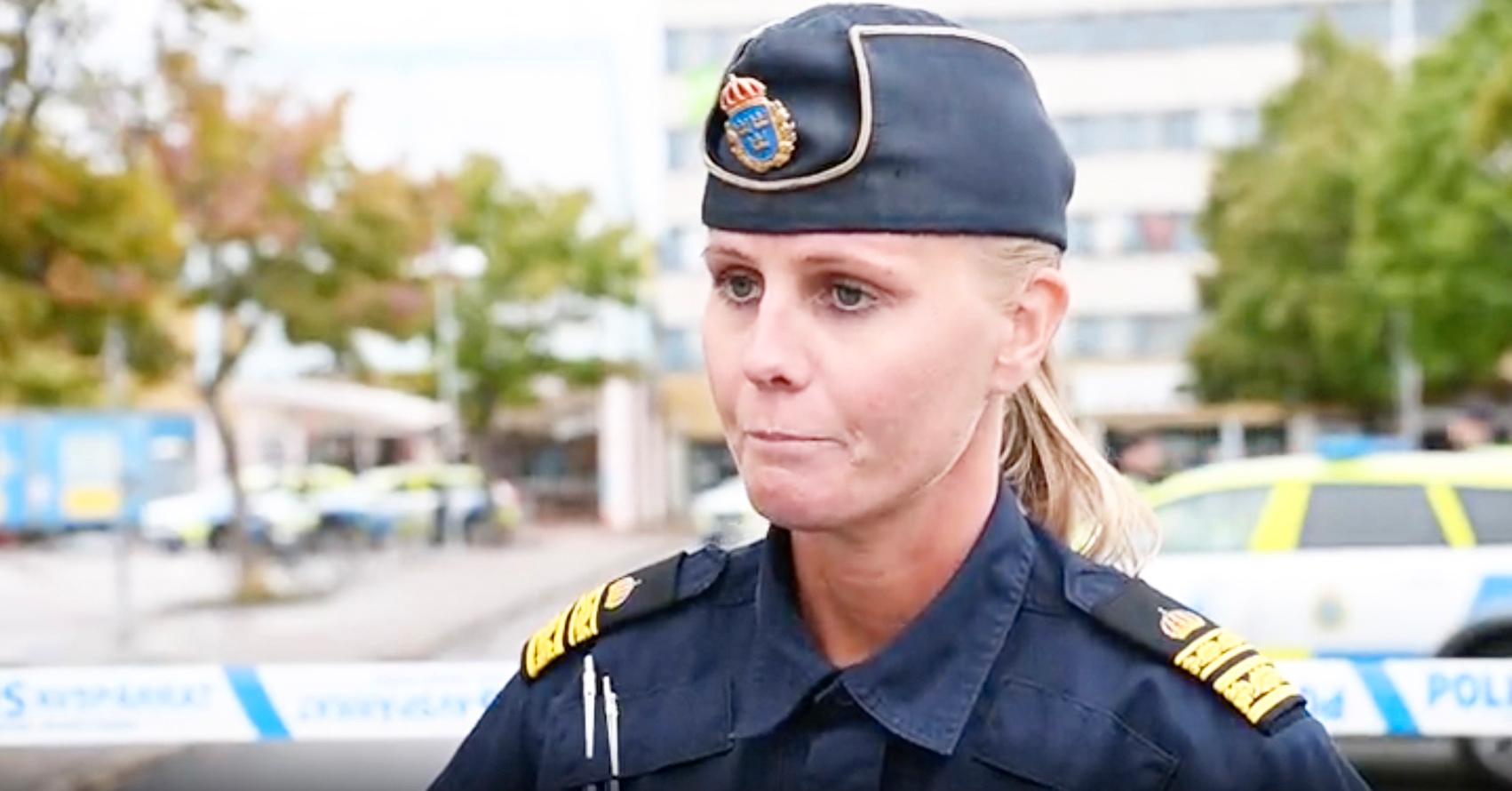 Lokalpolisområdeschefen Ann-Christine Rehnström.