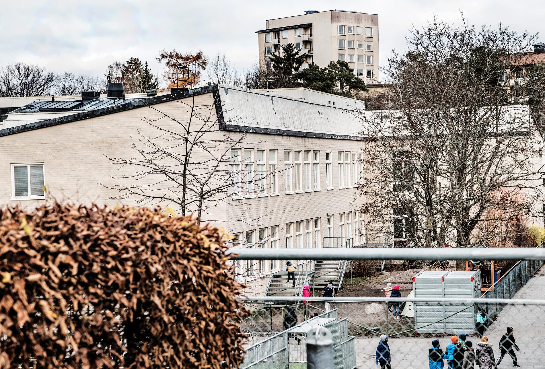 Den muslimska friskolan Al-Azhar i västra Stockholm. Arkivbild.