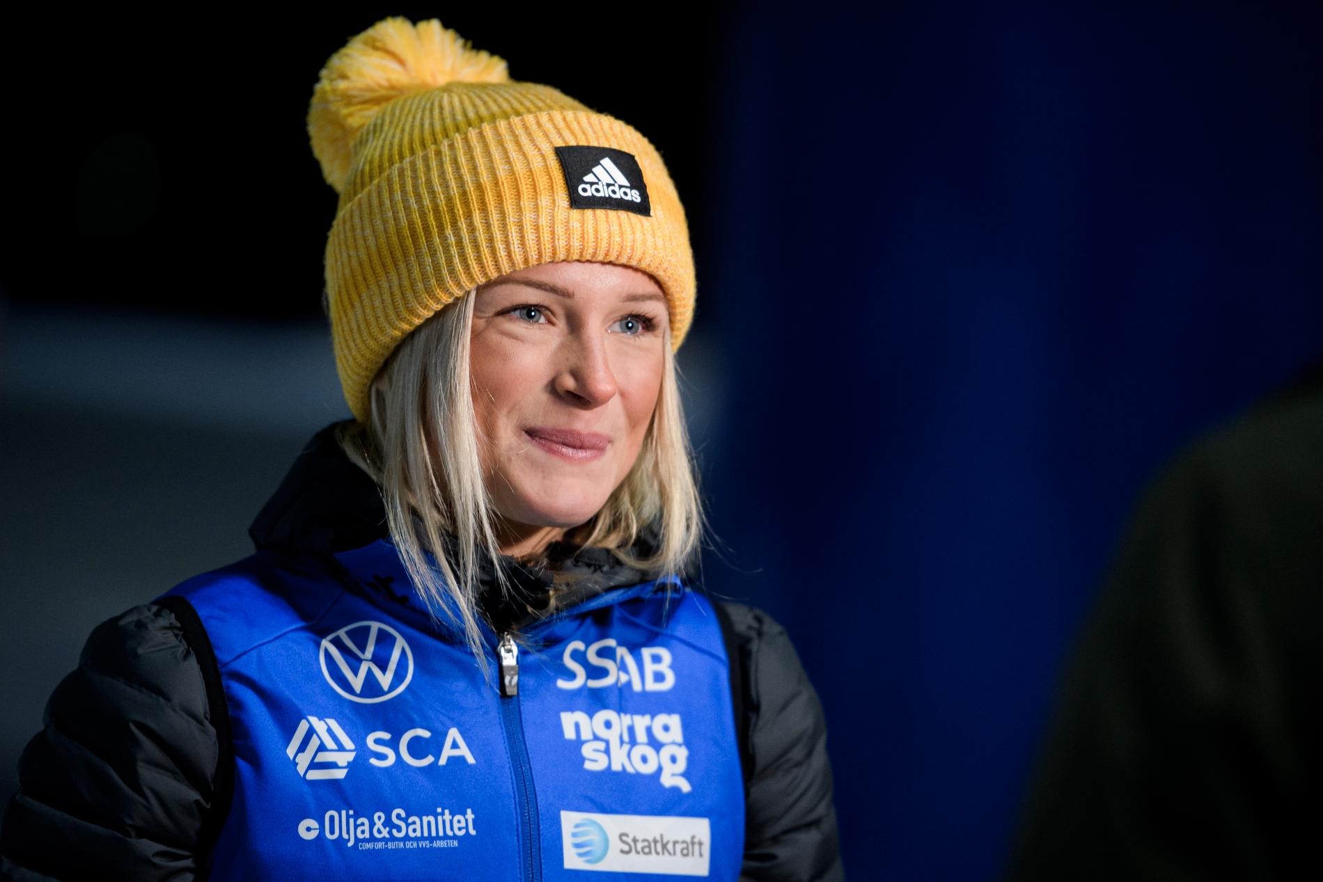 Frida Karlsson på plats i Gällivare.