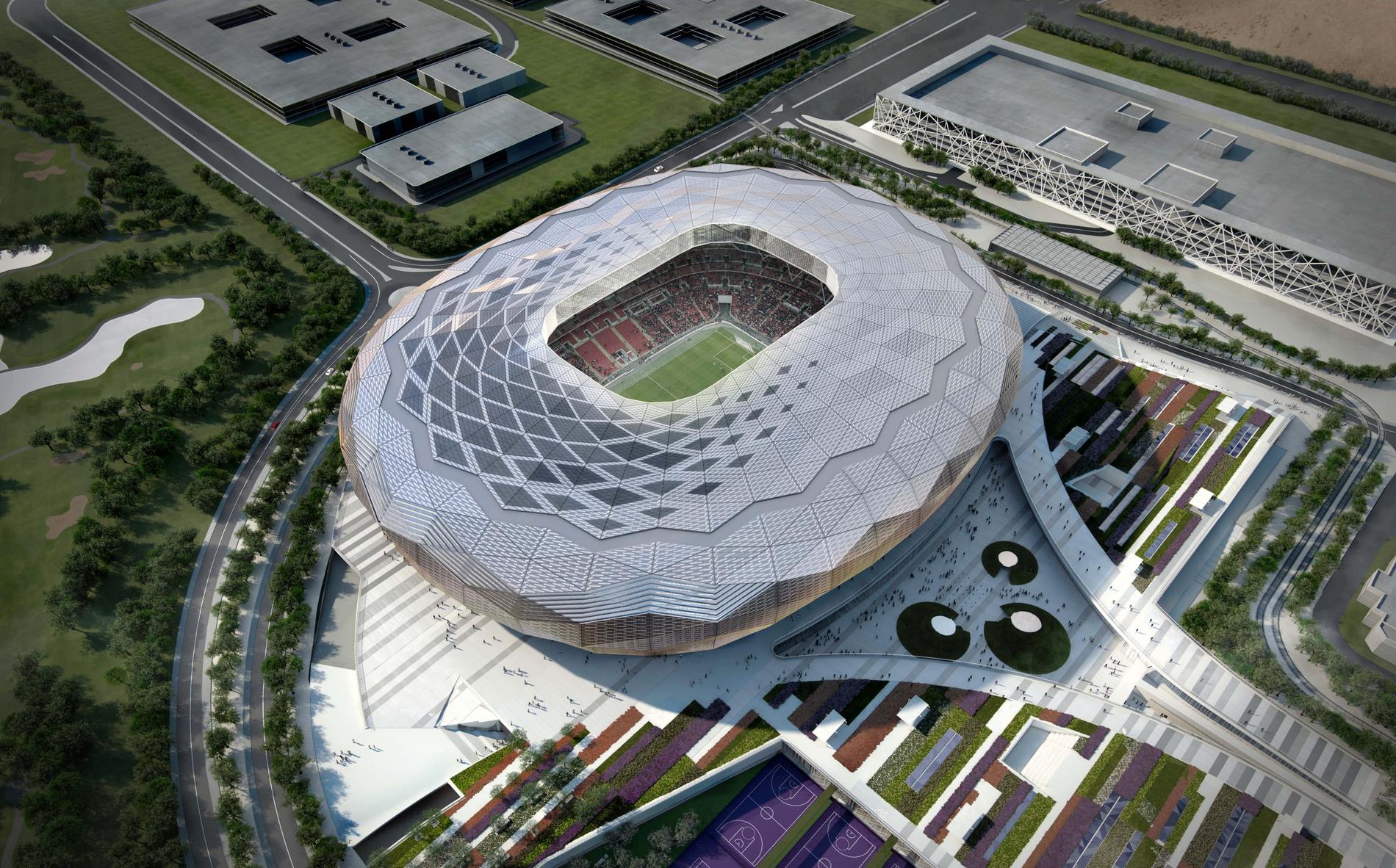 En prototyp av en ny arena i Qatar