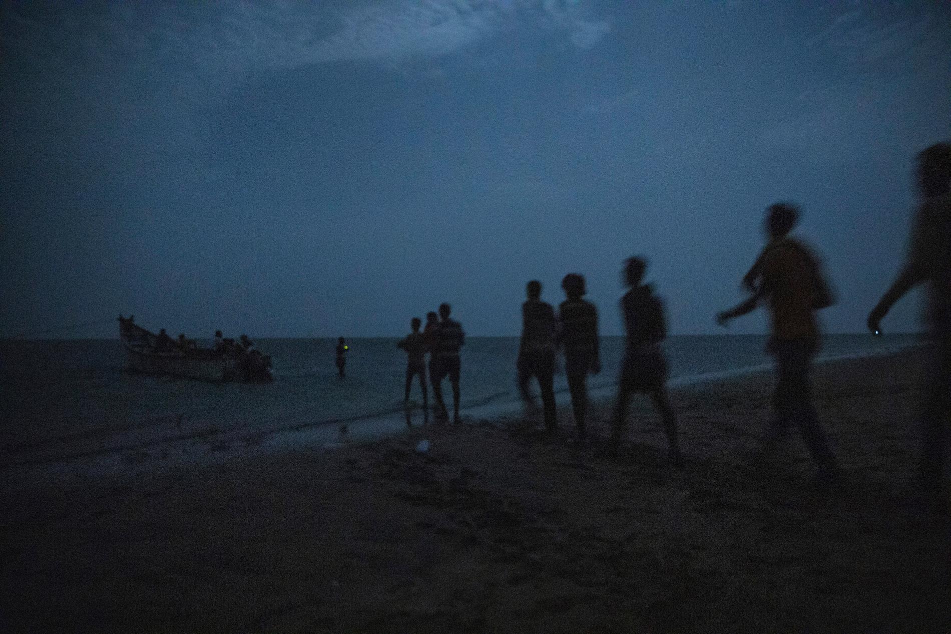 Migranter förbereder sig för att lämna Djibouti. Arkivbild från 2019.