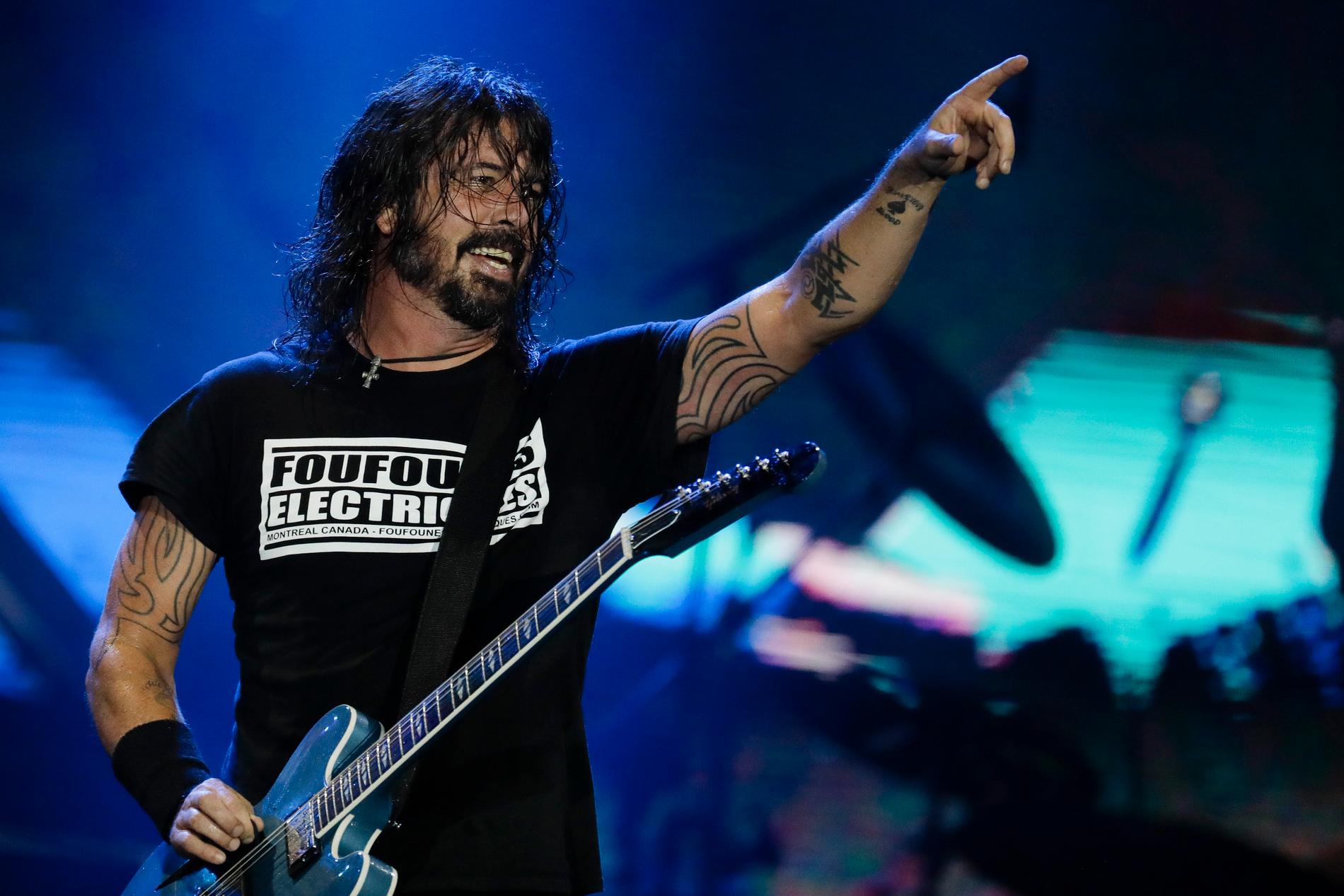 Dave Grohl och hans Foo Fighters släpper nytt. AP/TT