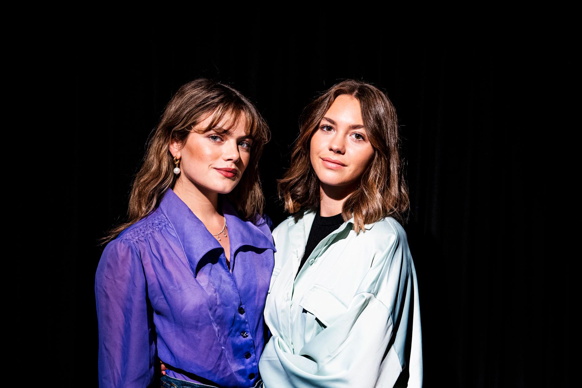 Alva Bratt och Amanda Lindh spelar båda med i Viaplays dramaserie ”Zebrarummet”