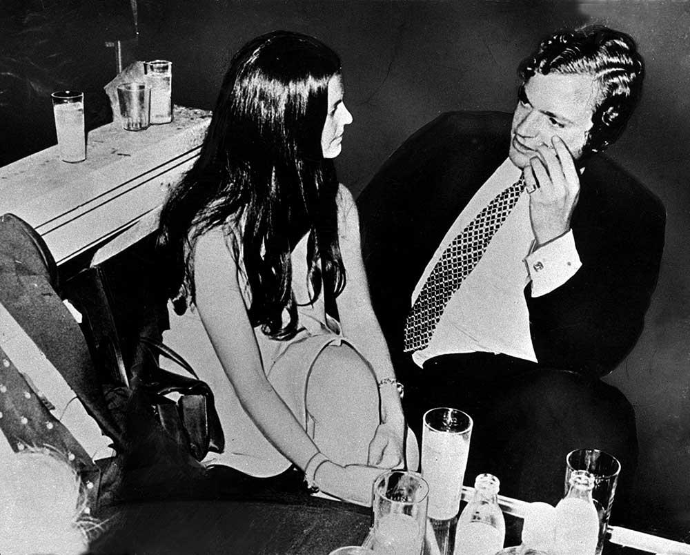 Kungen och Silvia Sommerlath på nattklubben Bar Kinki i München 1972. 