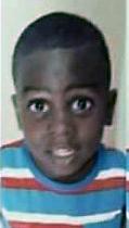 Lachino Mcintosh, 7, miste livet i stormen. Också hans syster saknas.